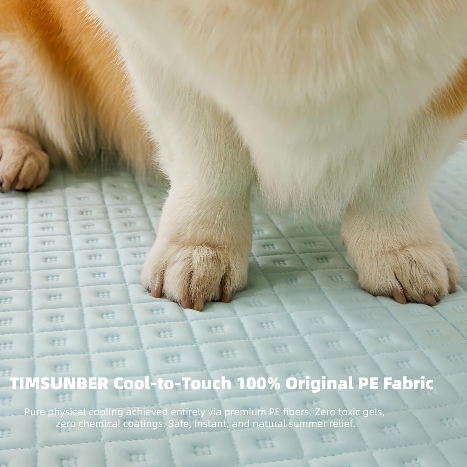 Cooling Mat for Dogs Q-Max 0.5 Thin Breathable Cooling Crate Pad for Indoor O…