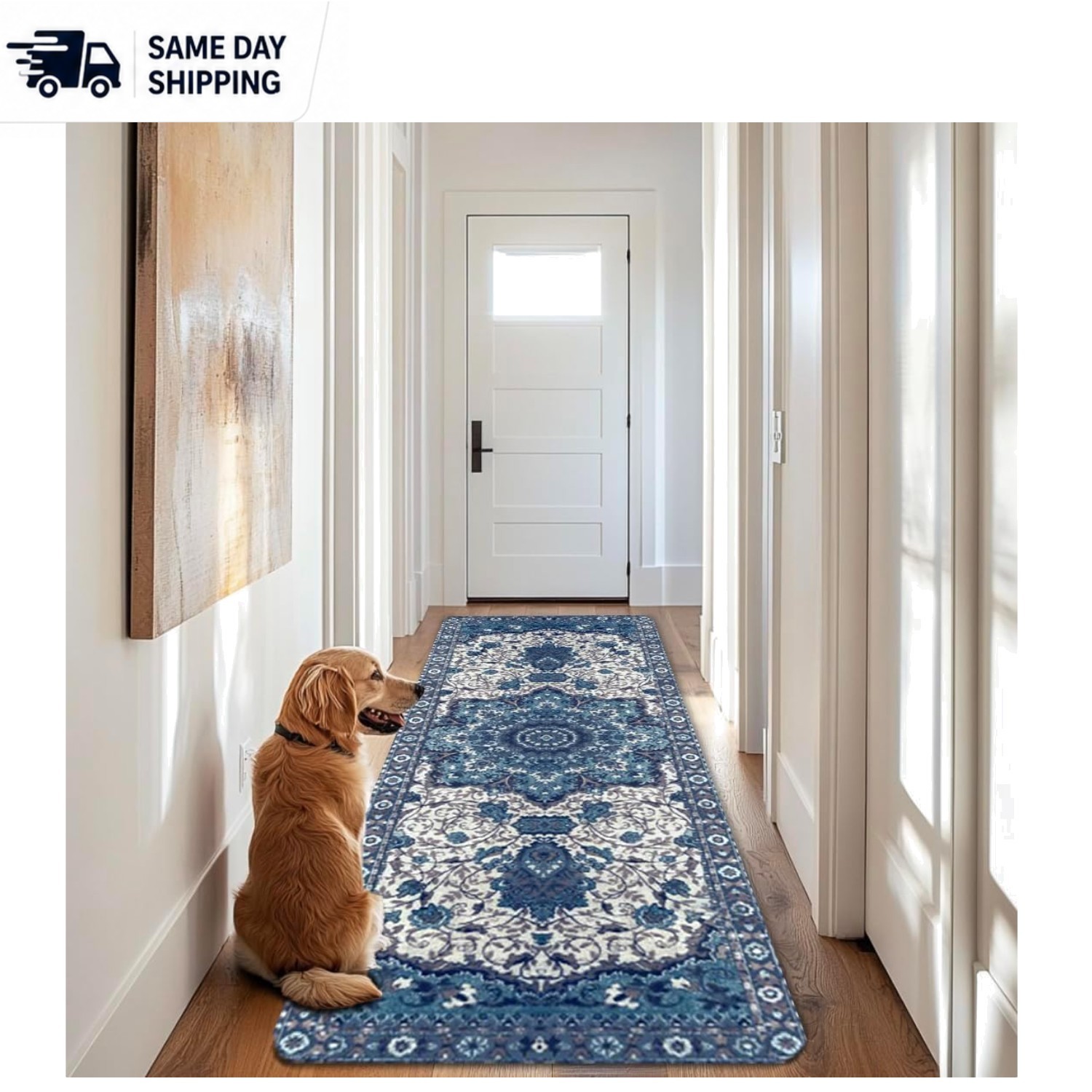 Washable Reusable Dog & Cat Pee Pads – 2 Pack, 24×72 inches, Waterproof Design