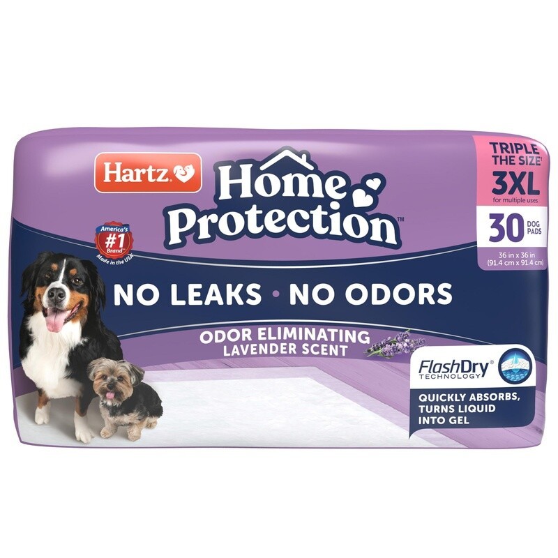 Absorbent Odor Eliminating Dog Pads 3XL Leakproof Lavender Scented Pet Training