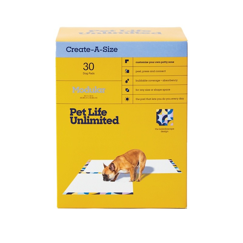 Create-A-Size Dog Pads Leakproof Absorbent Non-Slip Potty Protection 30 Count US