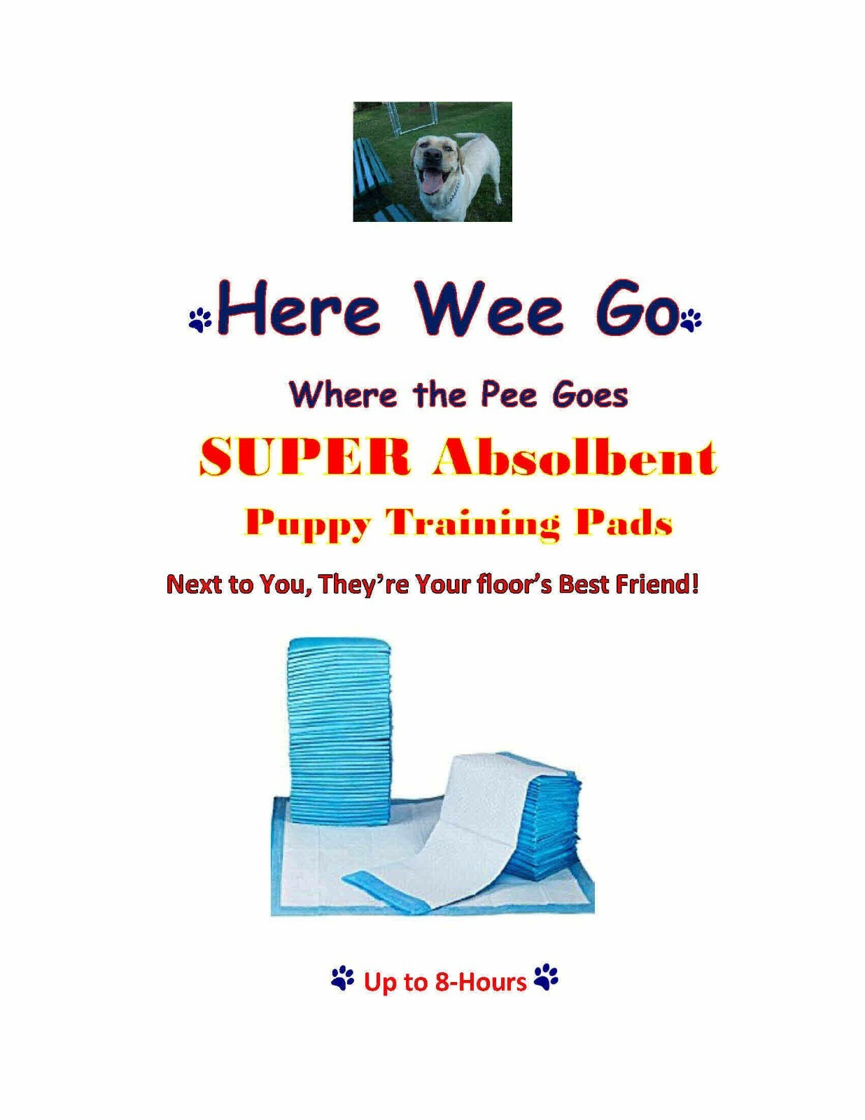 17×24″ 300ct Max Absorb Quilted Reusable 5-Layer Puppy Training Pads Reuse 8hrs