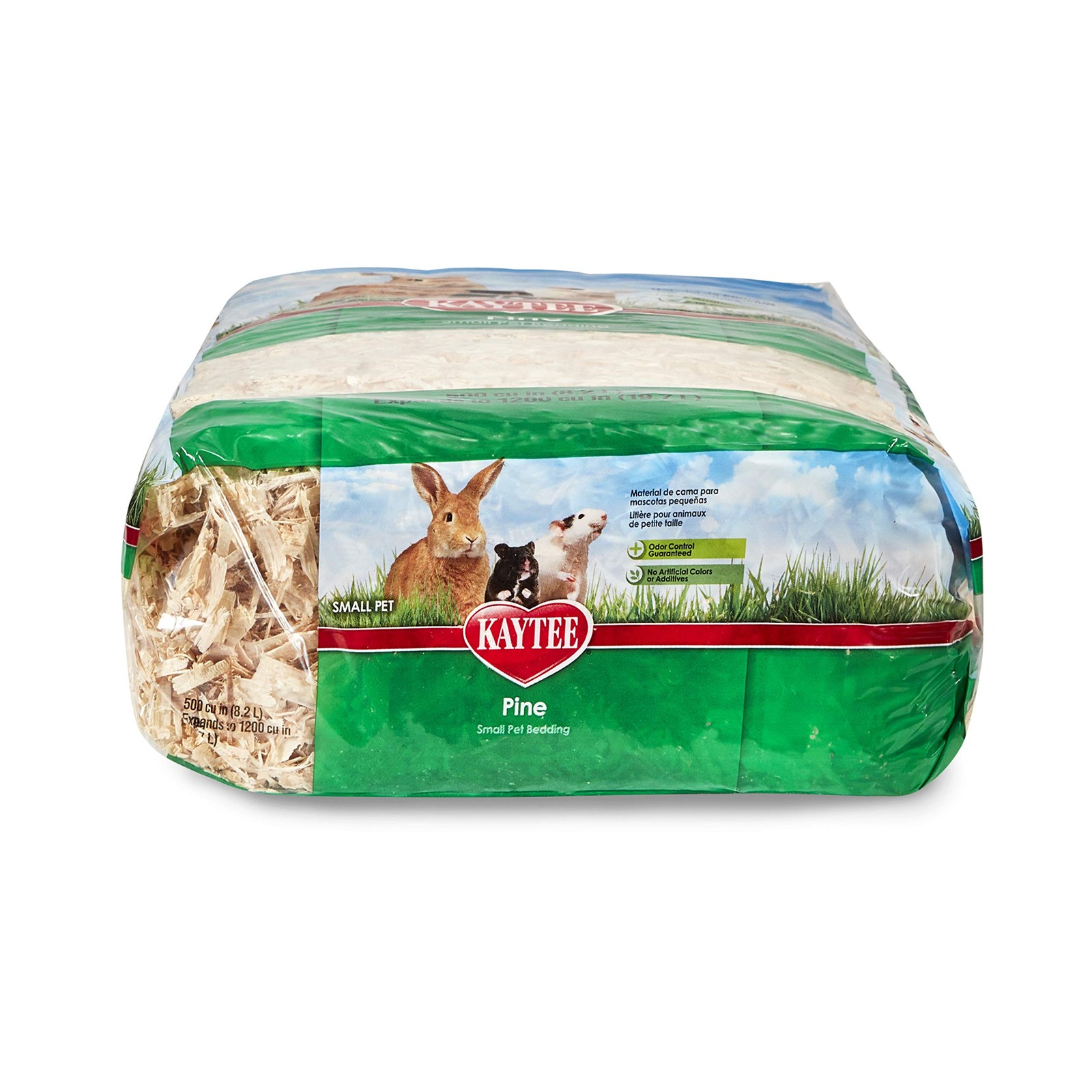 Kaytee Small Animal Pine Bedding For Pet Guinea Pigs, 19.7 Liter, Tan