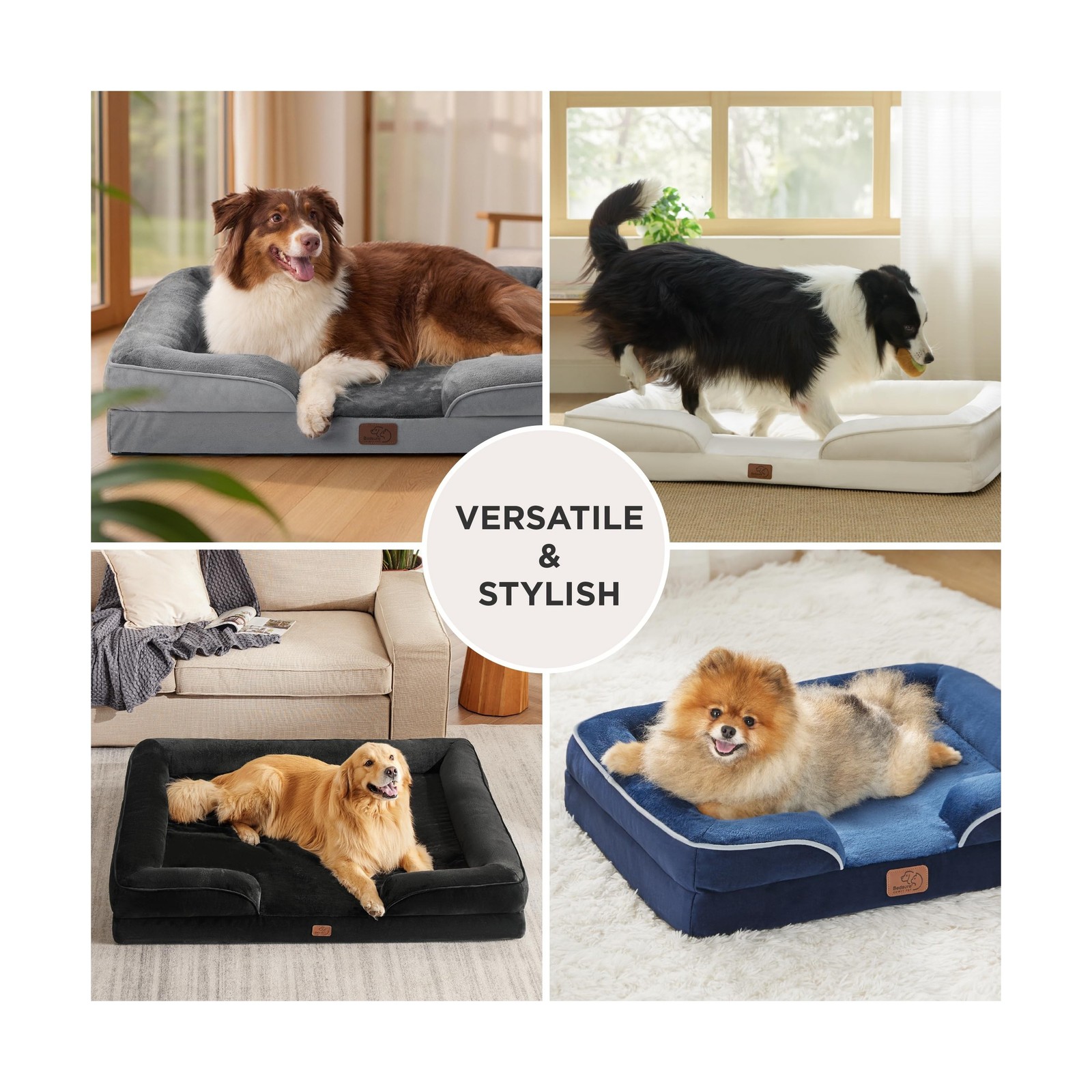 Bedsure Orthopedic Dog Beds Large Sized Dog – Washable Large Do… FAST USA SHIP