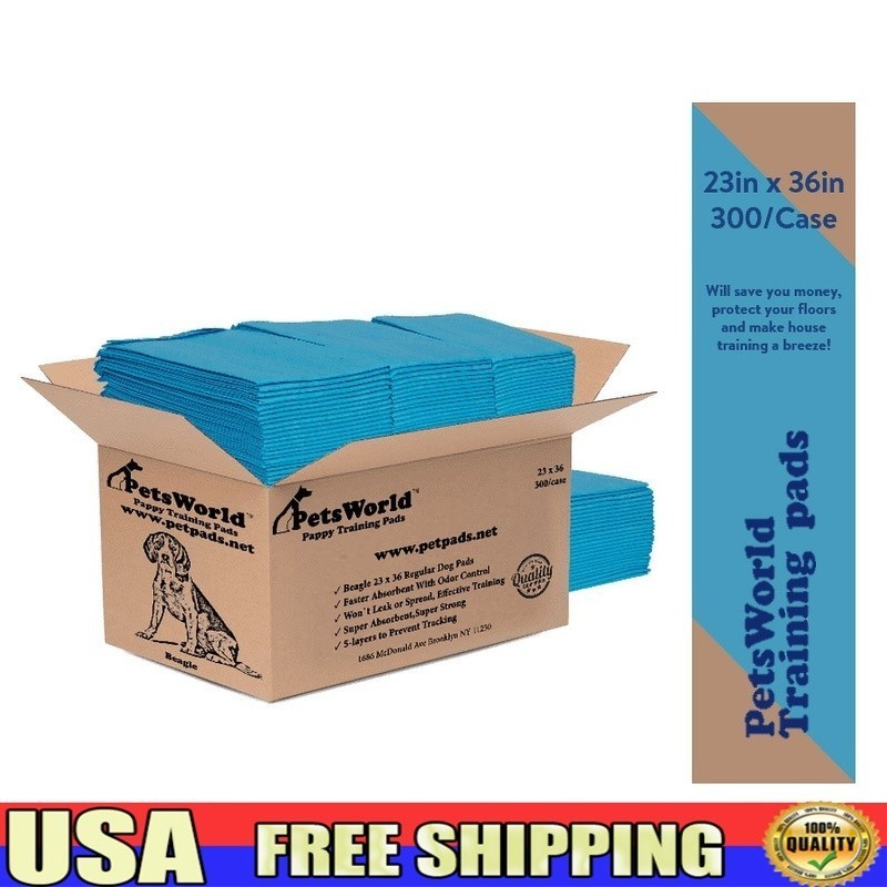 Extra Large Dog Training Pads 300 Count Heavy Absorbency Quilted Disposable New