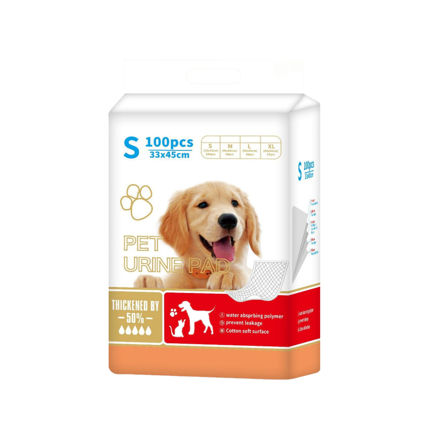 100 Pads Small Dog Pee Pads Puppy Training Pads Absorbent Leak Proof 13″ x18″