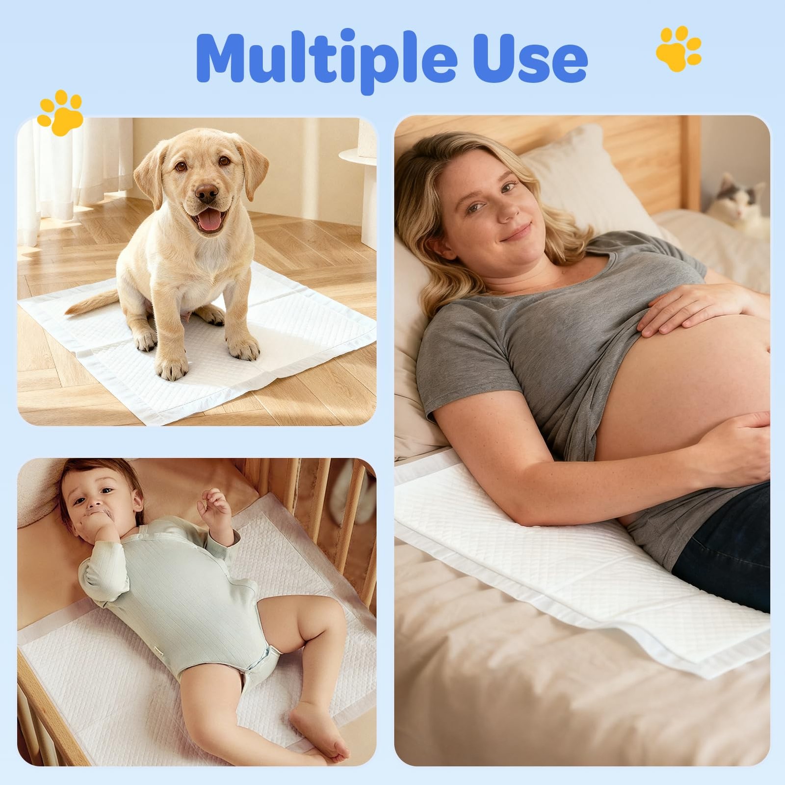 X-Large Disposable Puppy Potty Pads – Super Absorbent & Leak Proof 50 Count