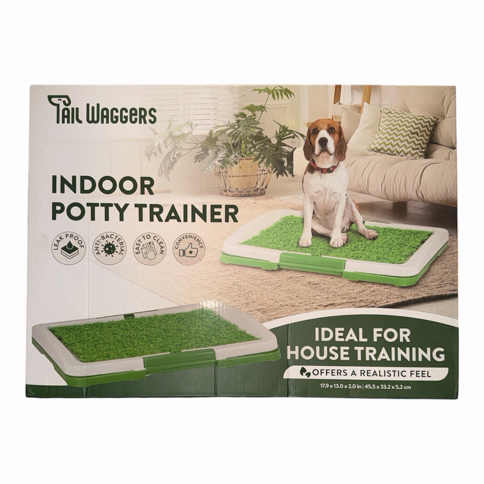 Tail Waggers Indoor Potty Trainer 17.9×13.0x2.0IN