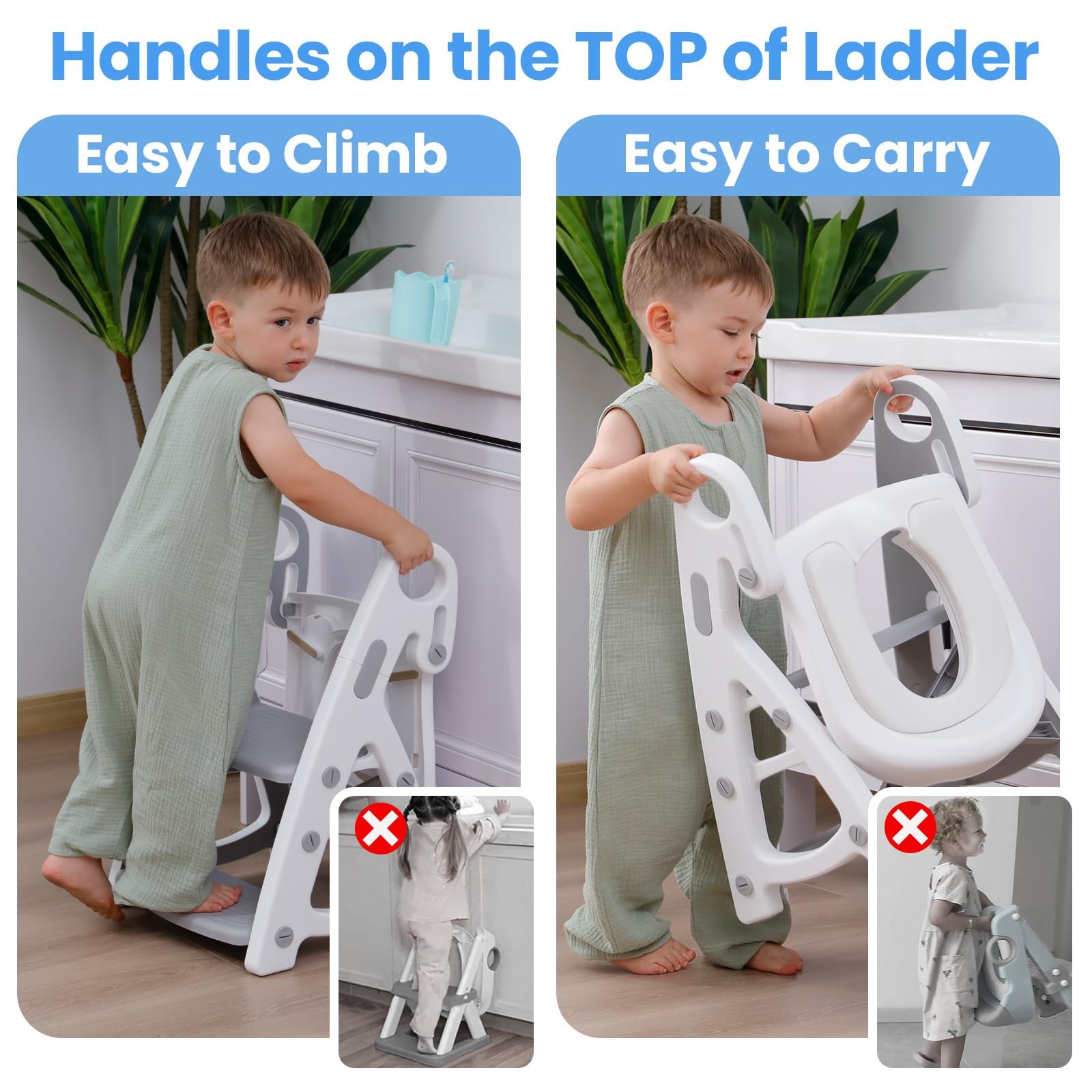 Potty Training Seat, Primlect Upgrade Ultra-Stable Toddler Toilet Seat for Kids