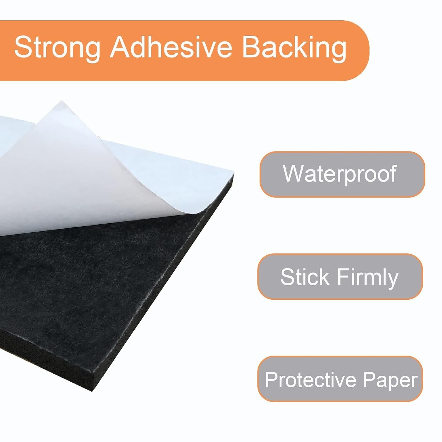 Versatile Neoprene Self-Adhesive Foam Pads 1/4in Thick – 8 Pack Perfect for DIY