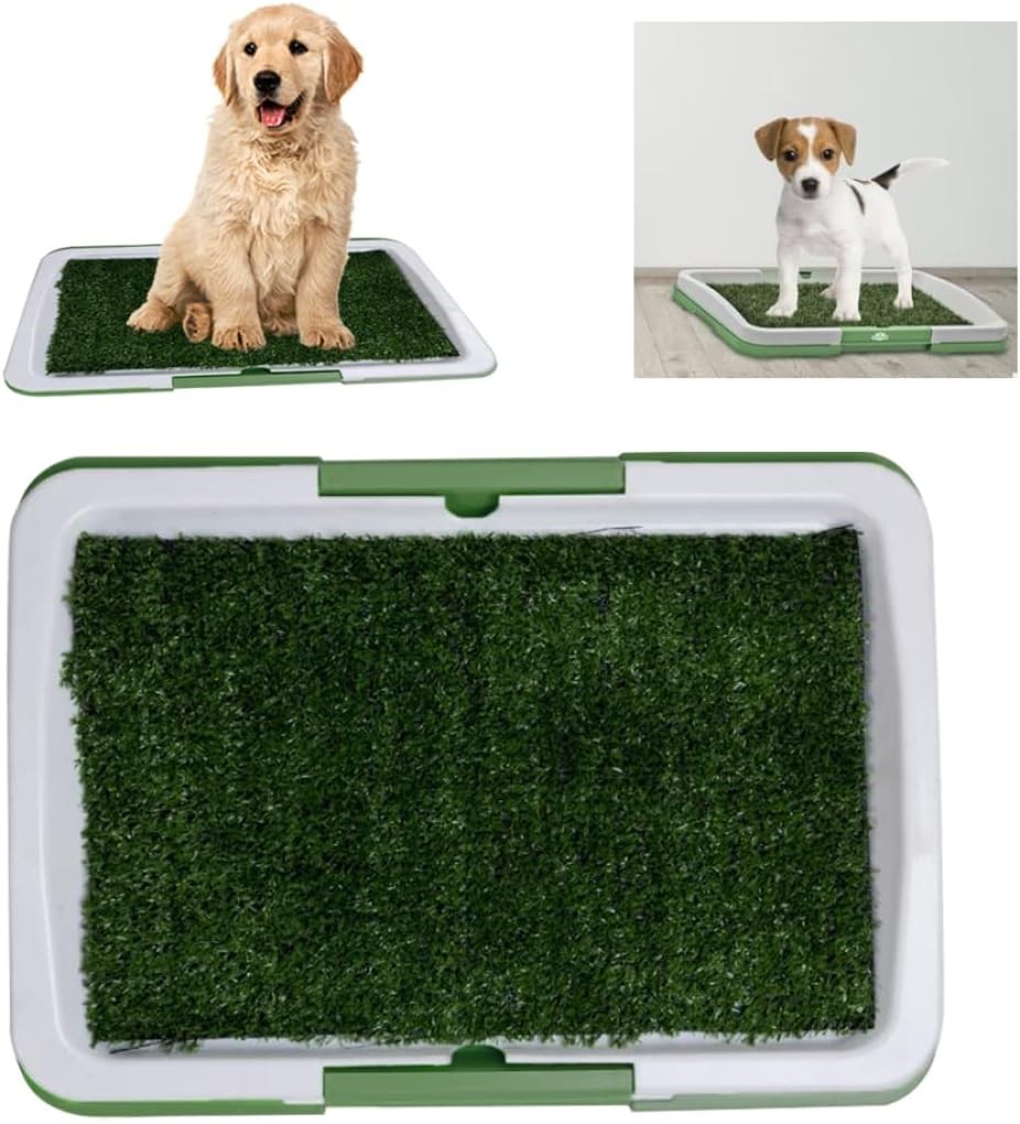 Dog Training Toilet Puppy Pee Potty Pad Splash Proof Artificial Grass Pad Tray