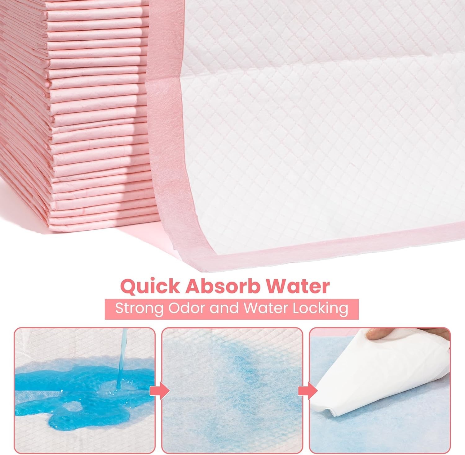 Pet Toilet Training Pads 100Count Disposable Puppy Pee Pads 18″ x 13″ for Dog…
