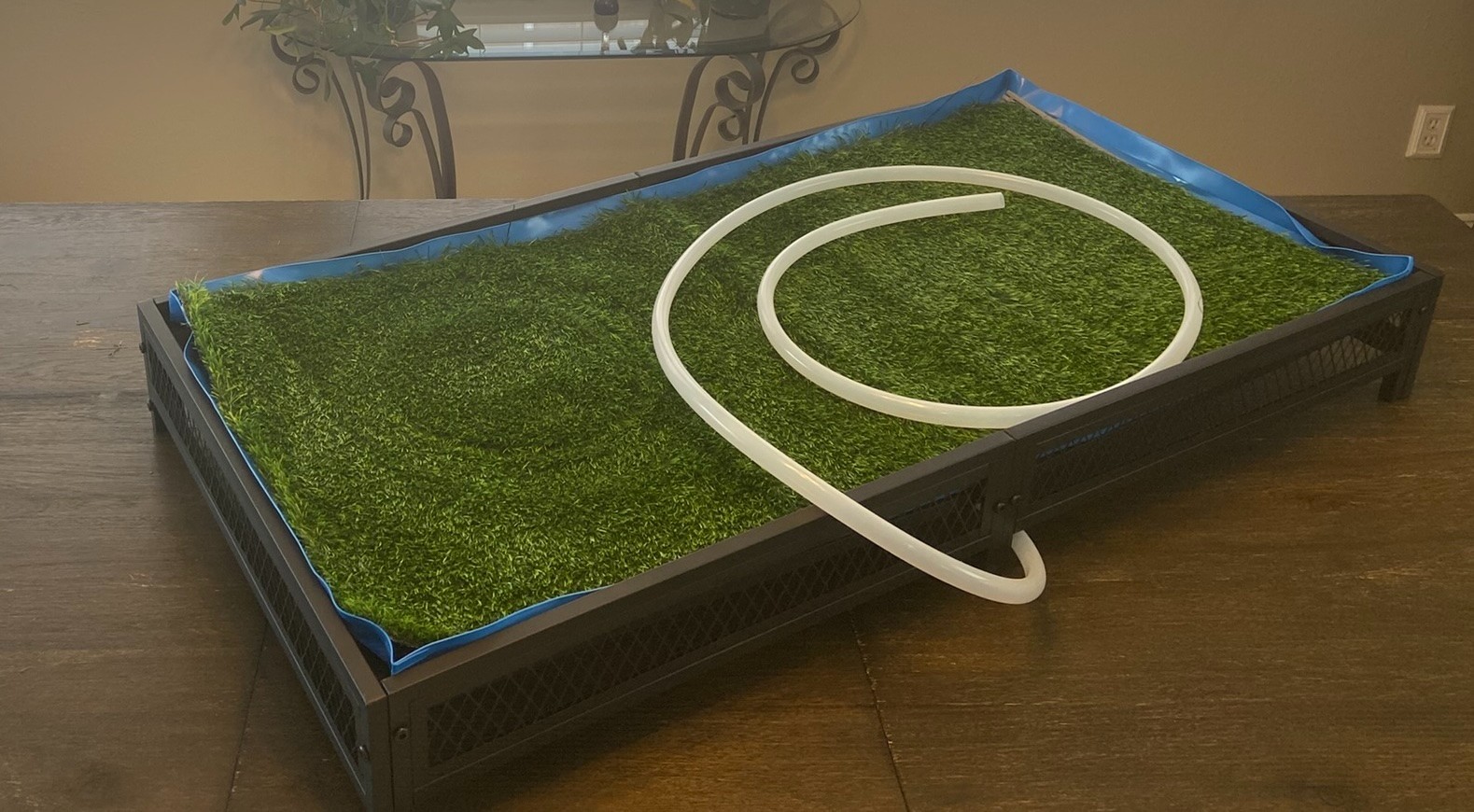 HOMBYS Grass Potty for Dogs with Drain, Artificial Grass Pet Litter Box Tray