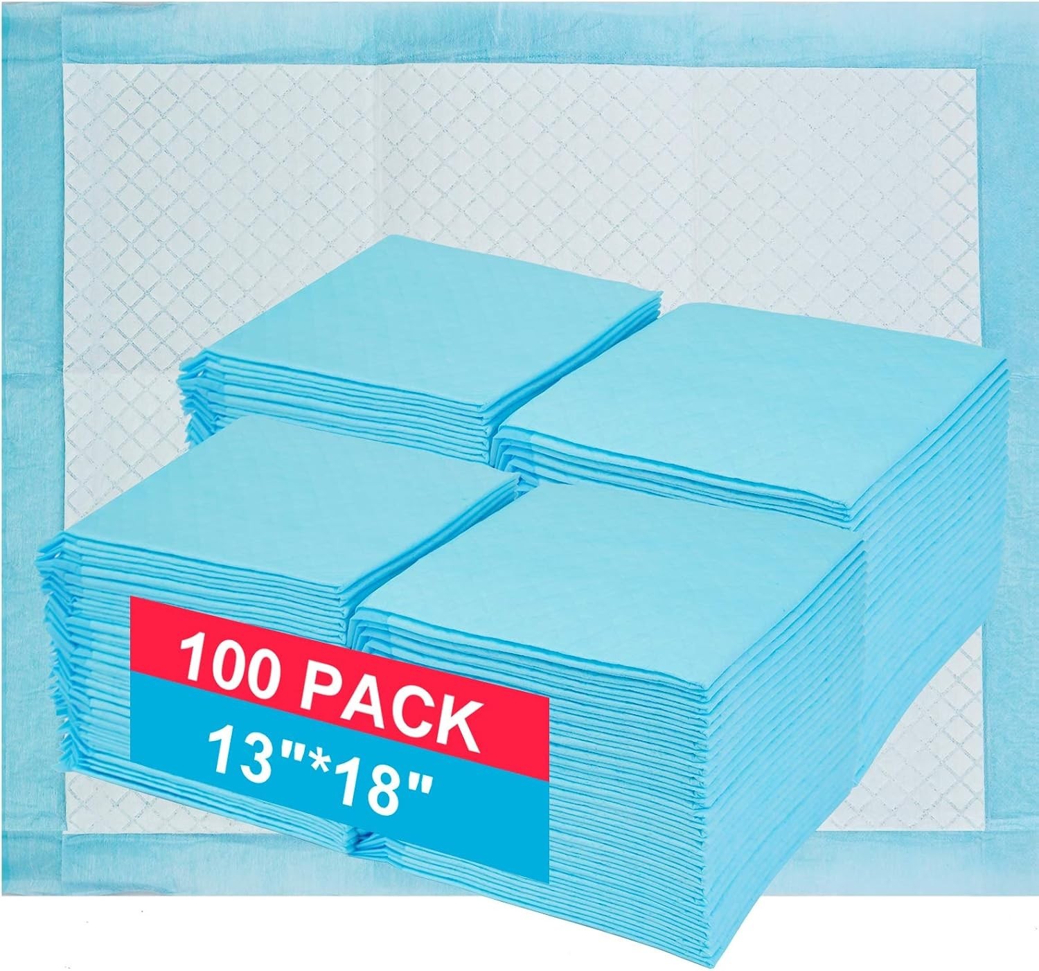 Fast-Drying Leak-Proof Puppy Pads – 100 Count for Effortless House Training