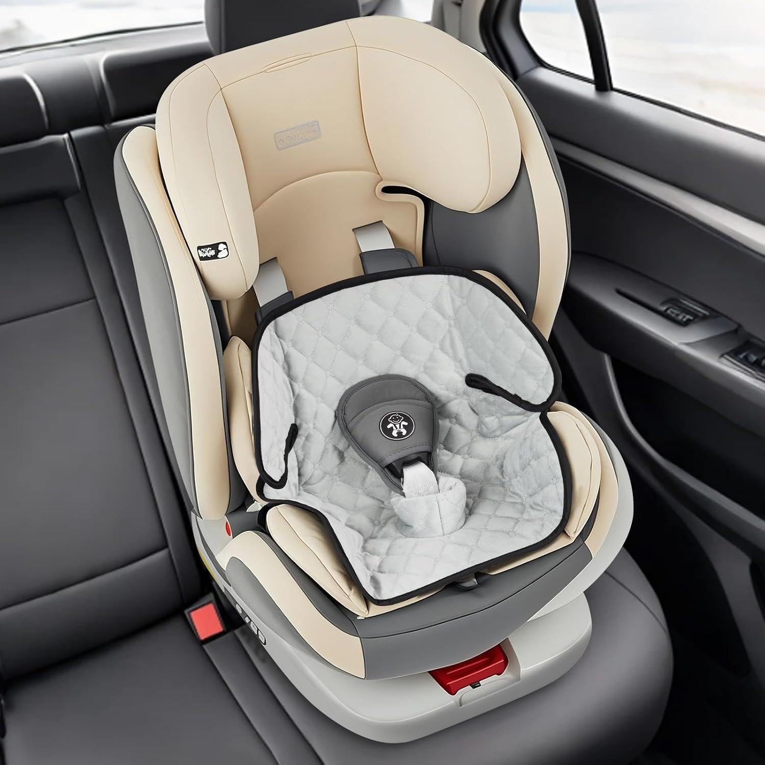2 Pack Waterproof Piddle Pads, Potty Training Car Seat Protector & Reusable Line