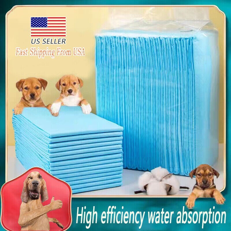 Lot of 500pcs 17in Pet Diaper Dog Training Pee Pads Disposable Nappy Toilet Mat