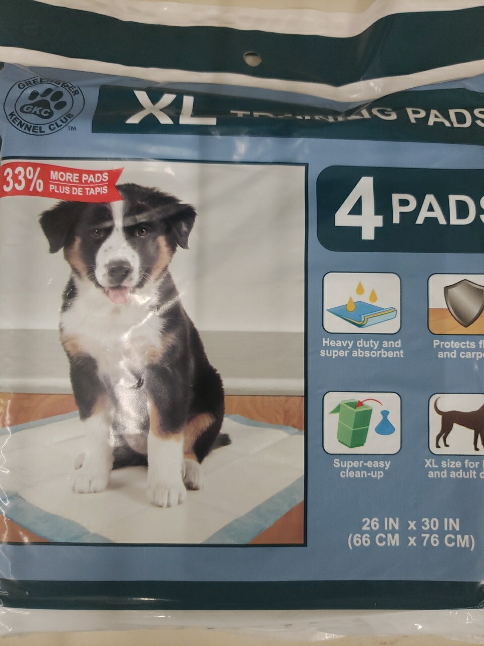 Greenbrier Kennel Club 4 XL Puppy Dog Training Pads Heavy Duty NEW