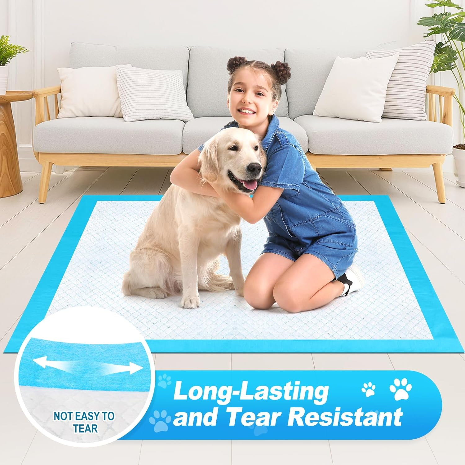 Paquete de 40 Almohadillas de Entrenamiento para Perros Extra Grandes y Secas