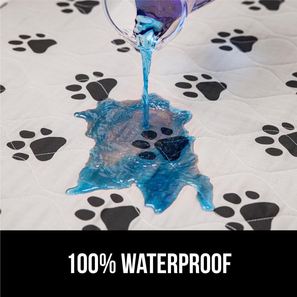 Washable Puppy Pads, Slip Resistant Dog Crate Mat, Waterproof Cloth Pee Pad f…
