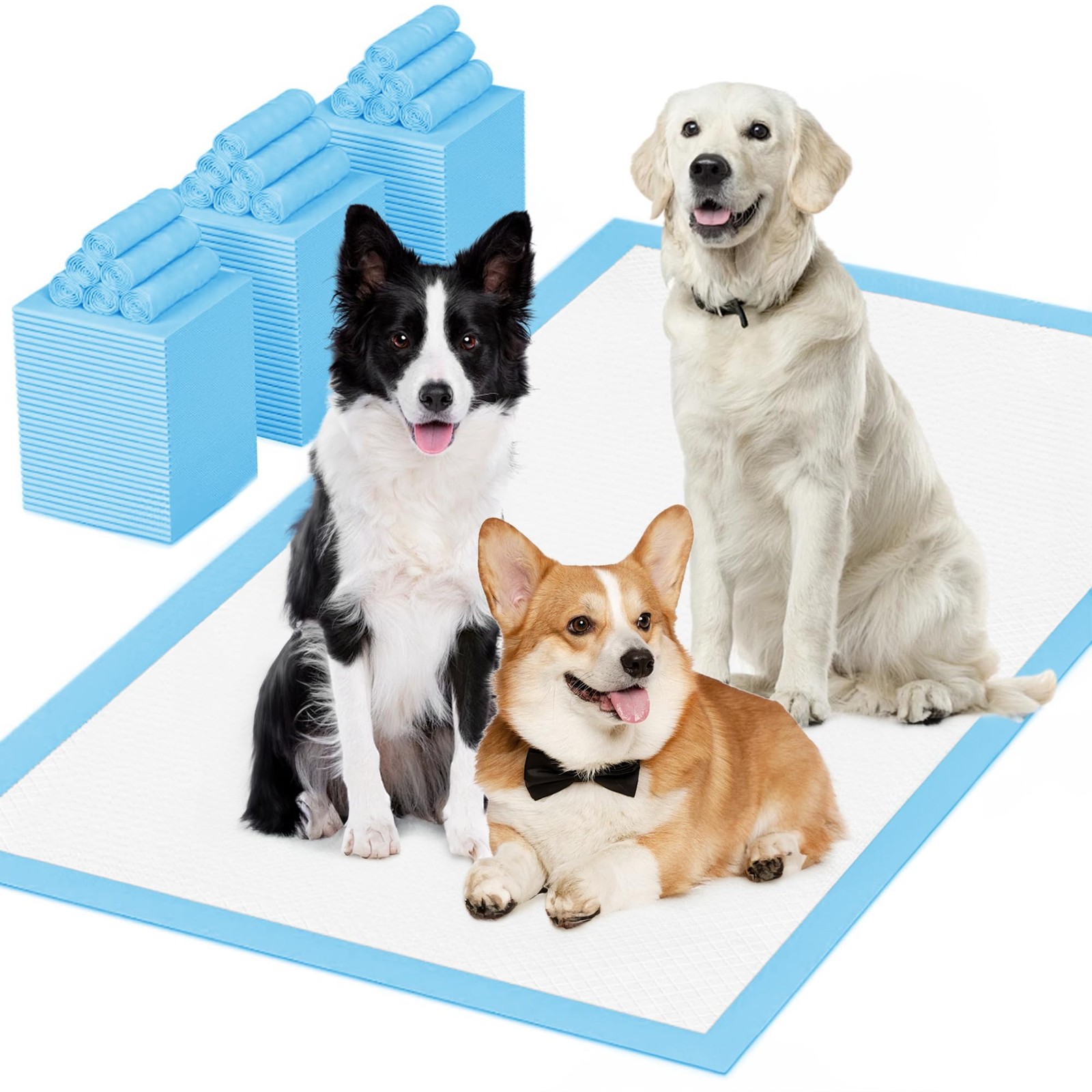 Puppy Pee Pads for Dogs 28″x44″ 100 Count, Dog Pee Pads Extra Large, Leak-Pro…