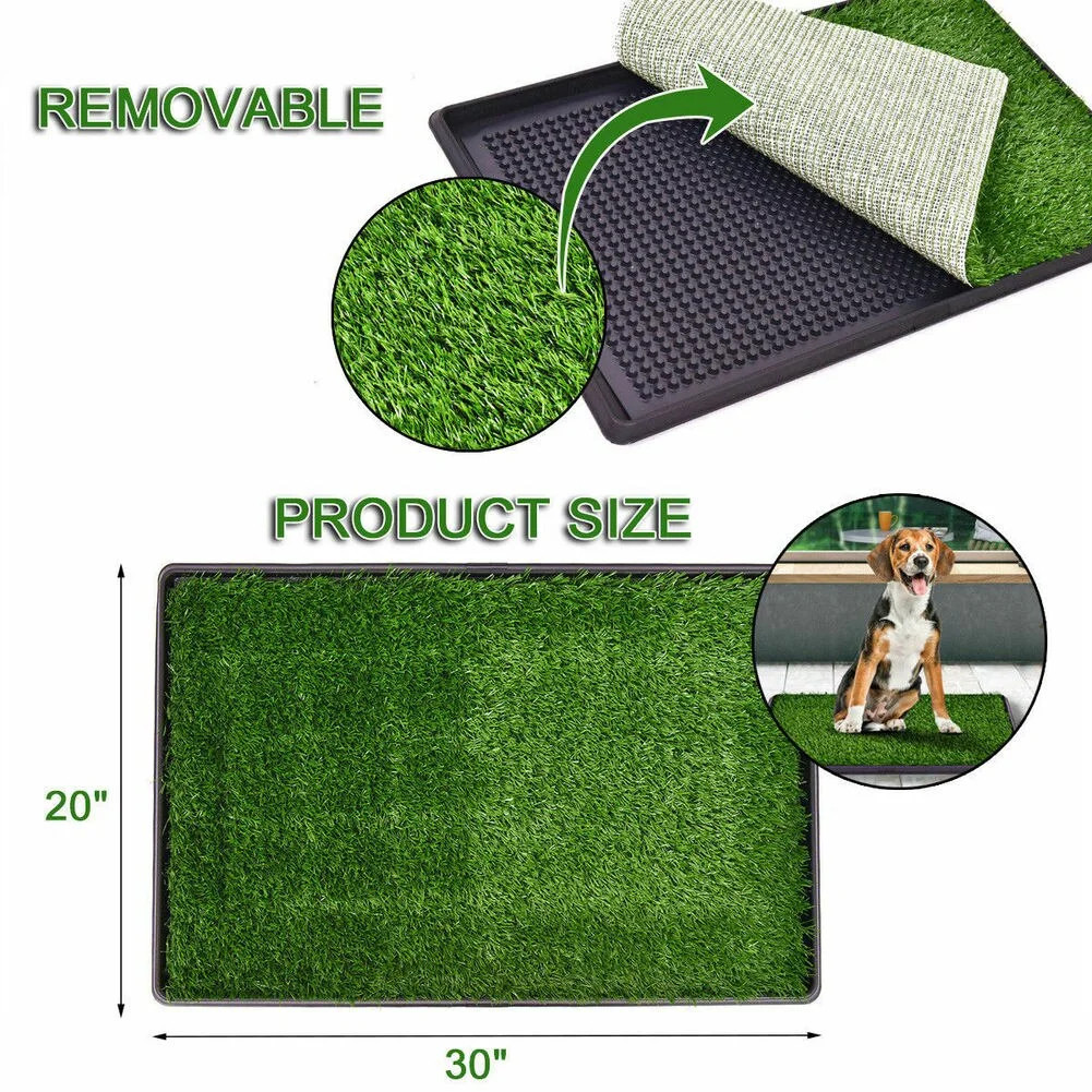 Indoor Dog Potty Pad with 3-Layer System and Tray