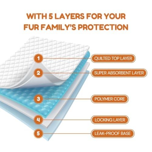Disposable Puppy Pads XXL 30×36 100 Count Leak Proof Odor Control Super