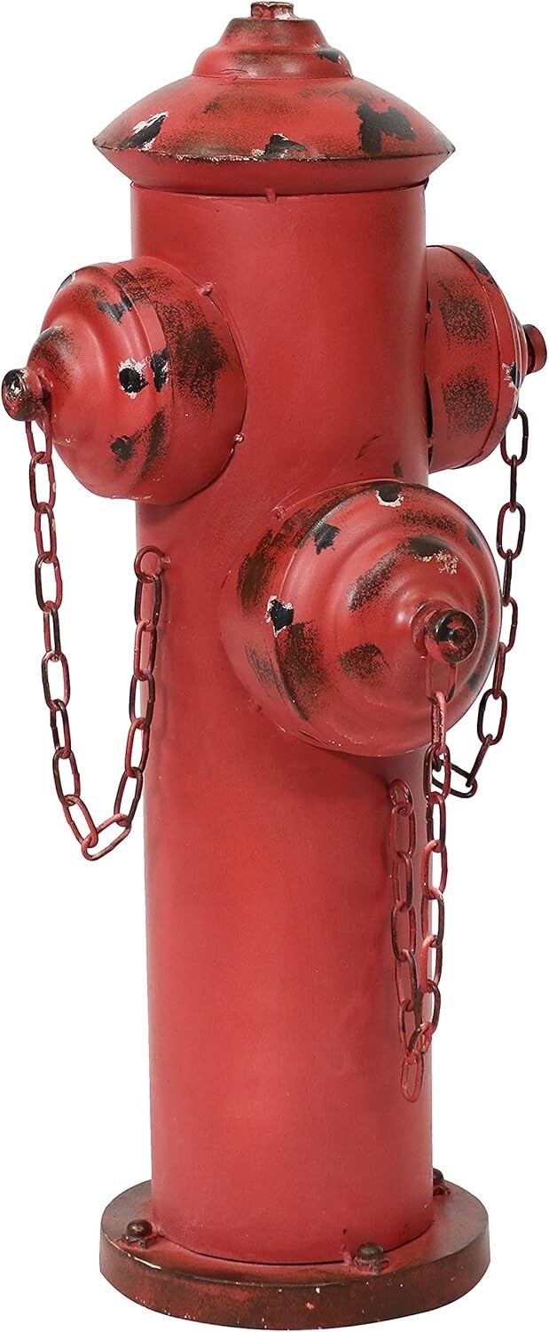 Pet Training Red Fire Hydrant with Weather-Resistant Finish – Charming Accent=