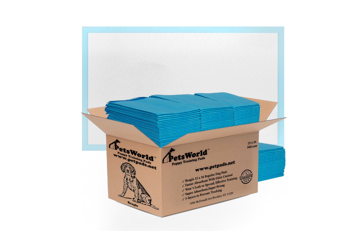 300 Count Puppy Pads for Small Pets, 23 in x 36 in, Leak-Proof, Value Pack