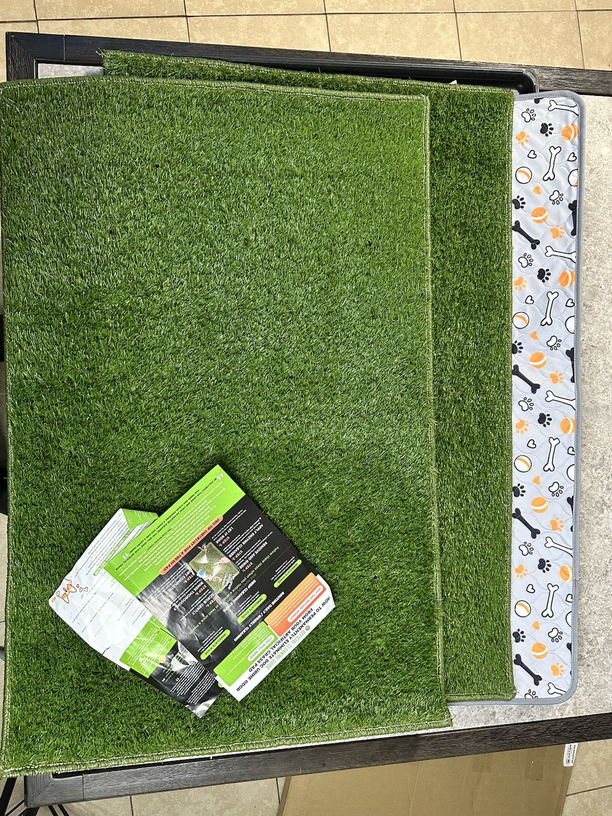 Hompet Dog Grass Pad with Tray Large, 41″x27″, 2 Reusable Artificial Turf for…