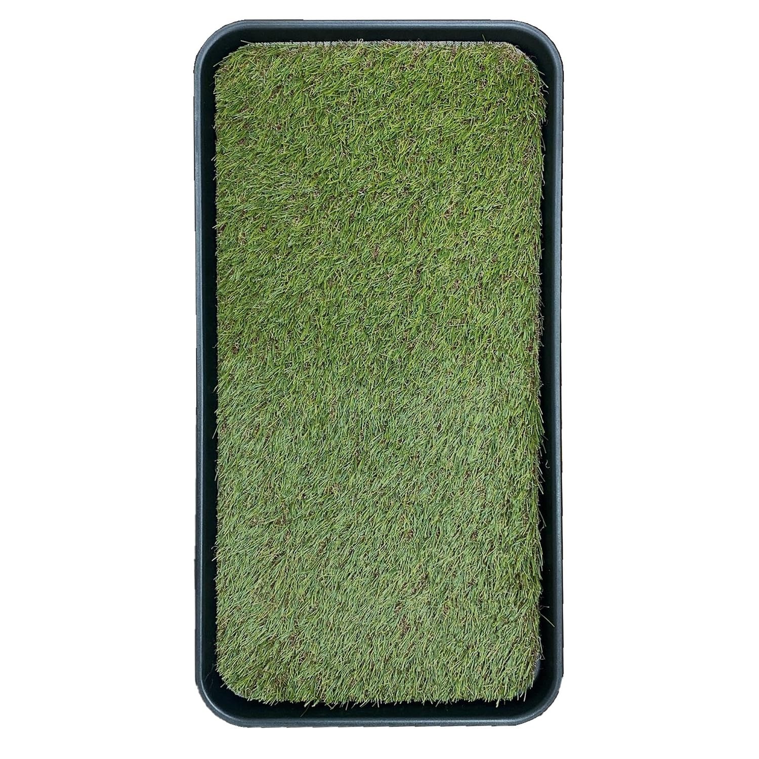 Artificial Grass Puppy Potty Training Pad with Tray, 15″ x 30″ Reusable Pee P…