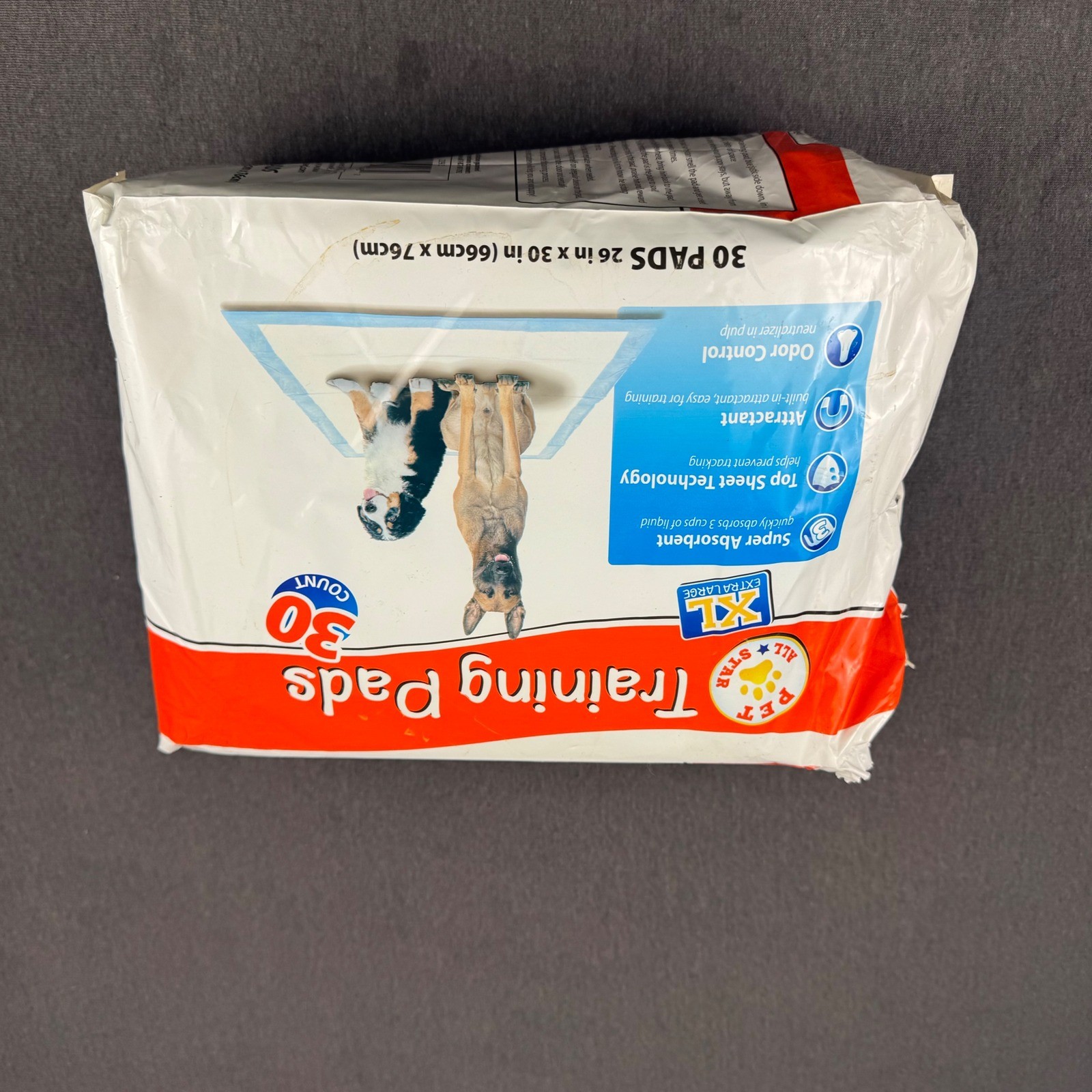 Pet Star Training Pads 24 only Count Large 26×30 In Odor Control Super Absorbent