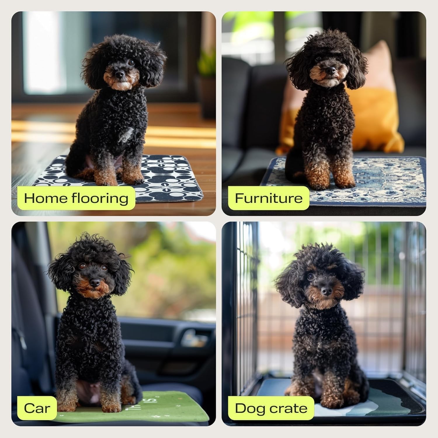 Washable Pee Pads for Dogs – 100% Waterproof, Leak-Proof, Non-Slip – Reusable