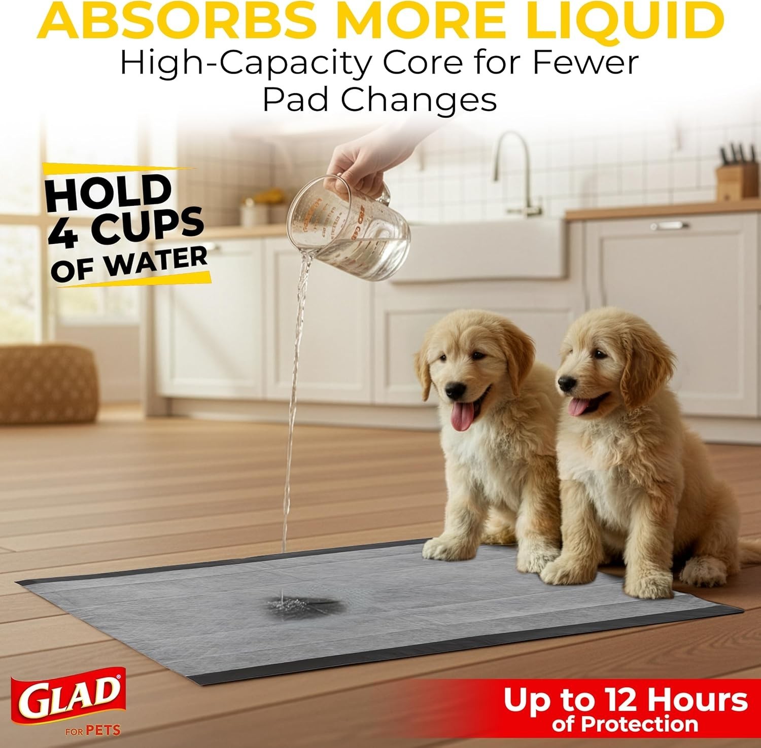 Pets Large Dog Training Pads Activated Charcoal 28×30 Jumbo 50 Count