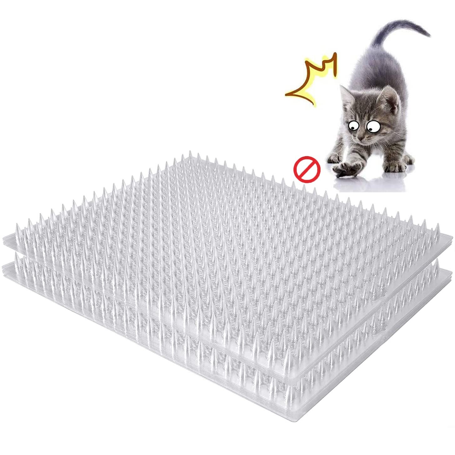 Aocoray 14 Pack Cat Deterrent Outdoor/Indoor Scat Mat, Pet Deterrent Training…