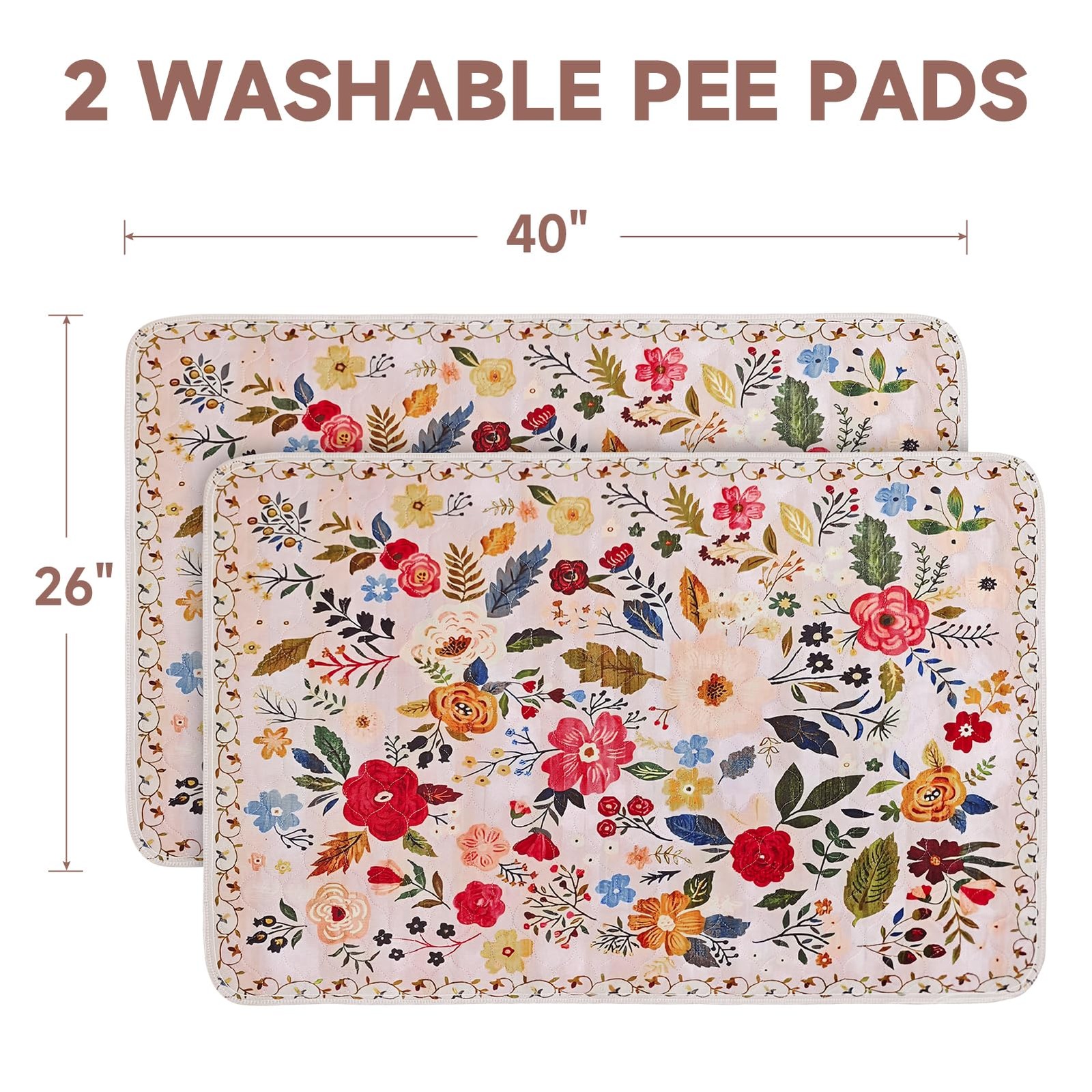 Washable Pee Pads for Dogs 2 Pack, Puppy Pads with Pheromones, 2026 Upgraded …