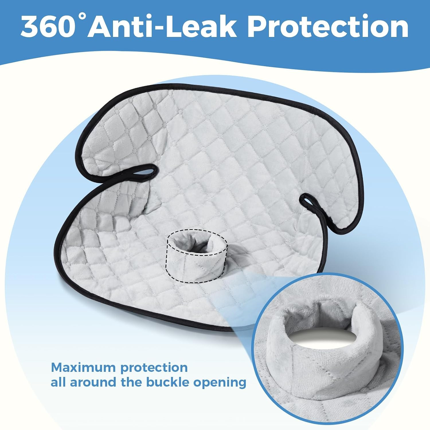 2 Pack Waterproof Piddle Pads, Potty Training Car Seat Protector & Reusable Line