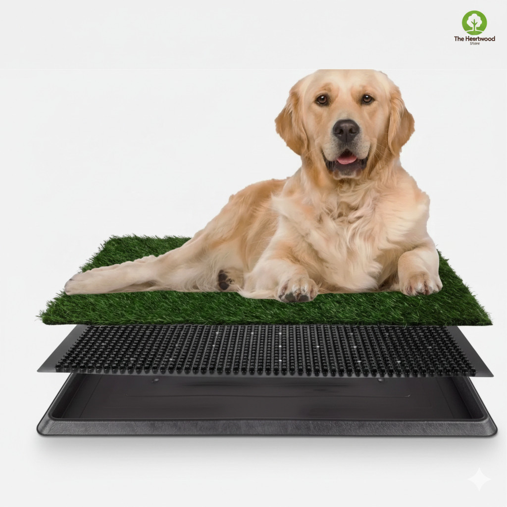 Artificial Grass Puppy Pee Pad 20×30 Reusable 3-Layer Training Mat