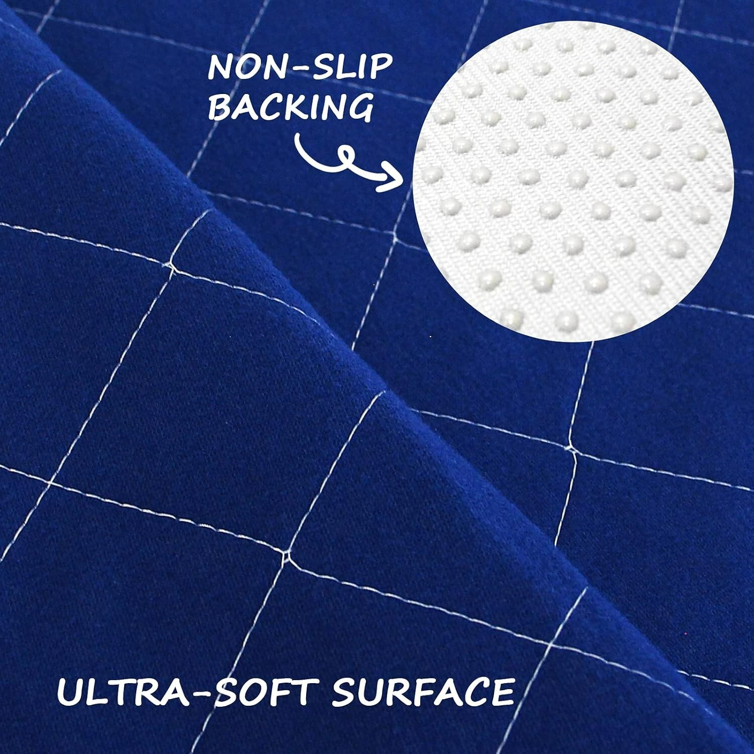 Washable Dog Pee Pad 36″/48″ Round Whelping Pad Reusable Non-slip Training Pad