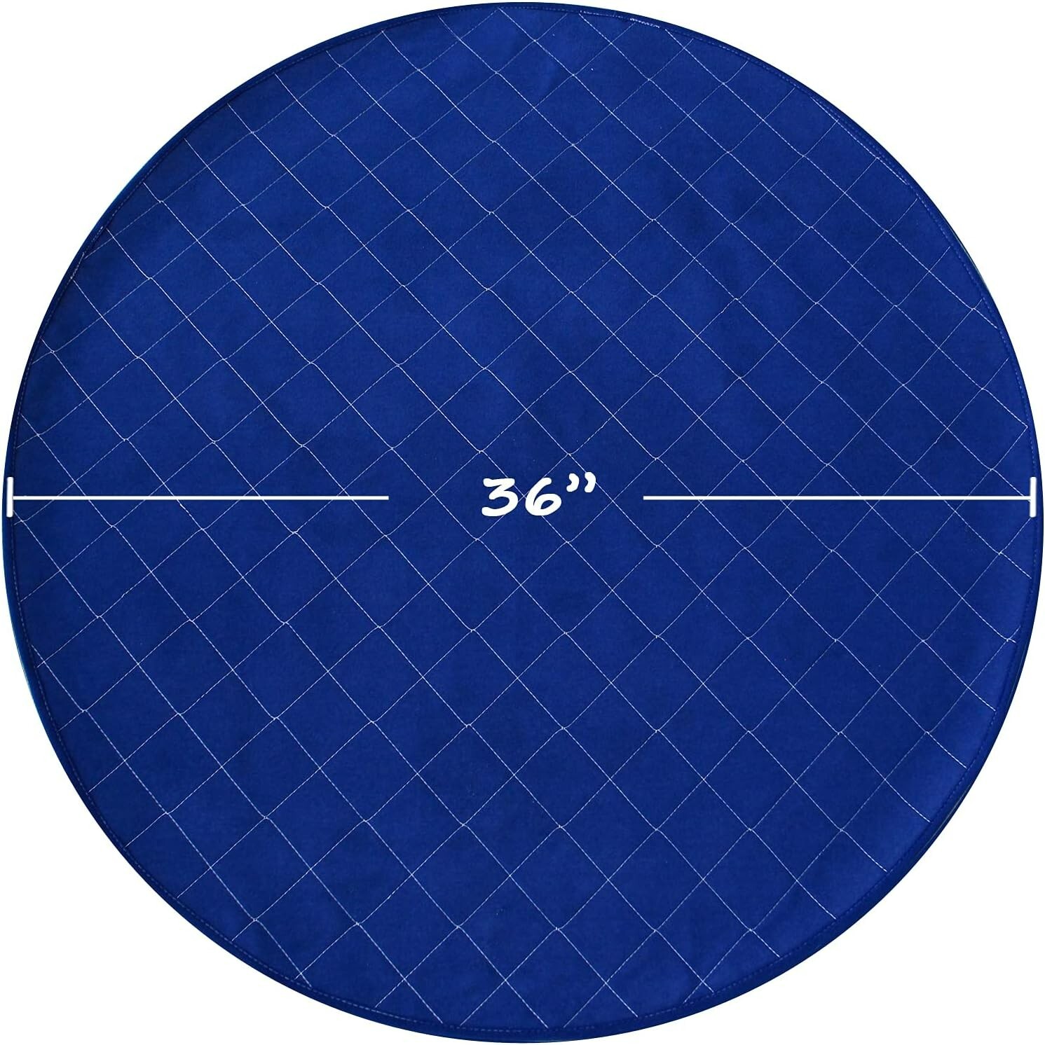 Washable Dog Pee Pad 36″/48″ Round Whelping Pad Reusable Non-slip Training Pad