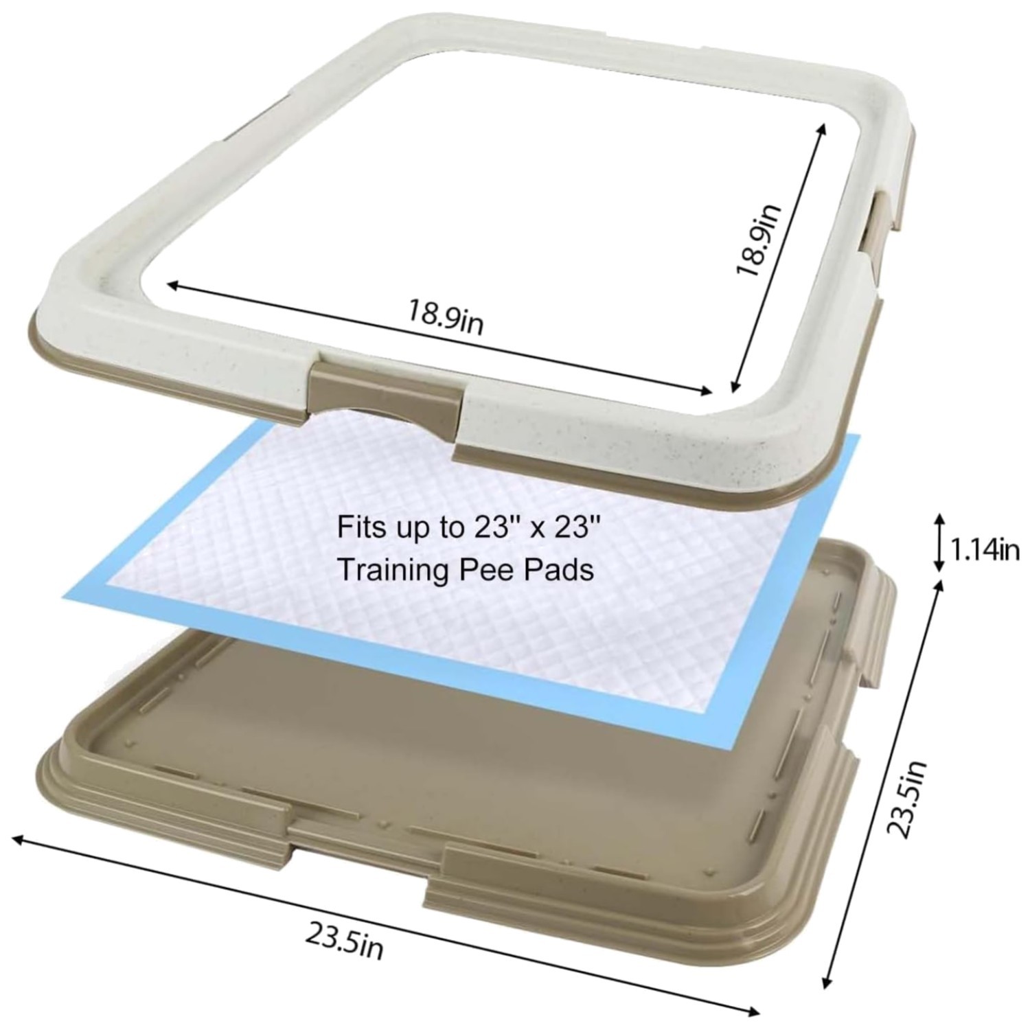 Dog Pee Pad Holder Tray – Indoor Potty Training for Dogs