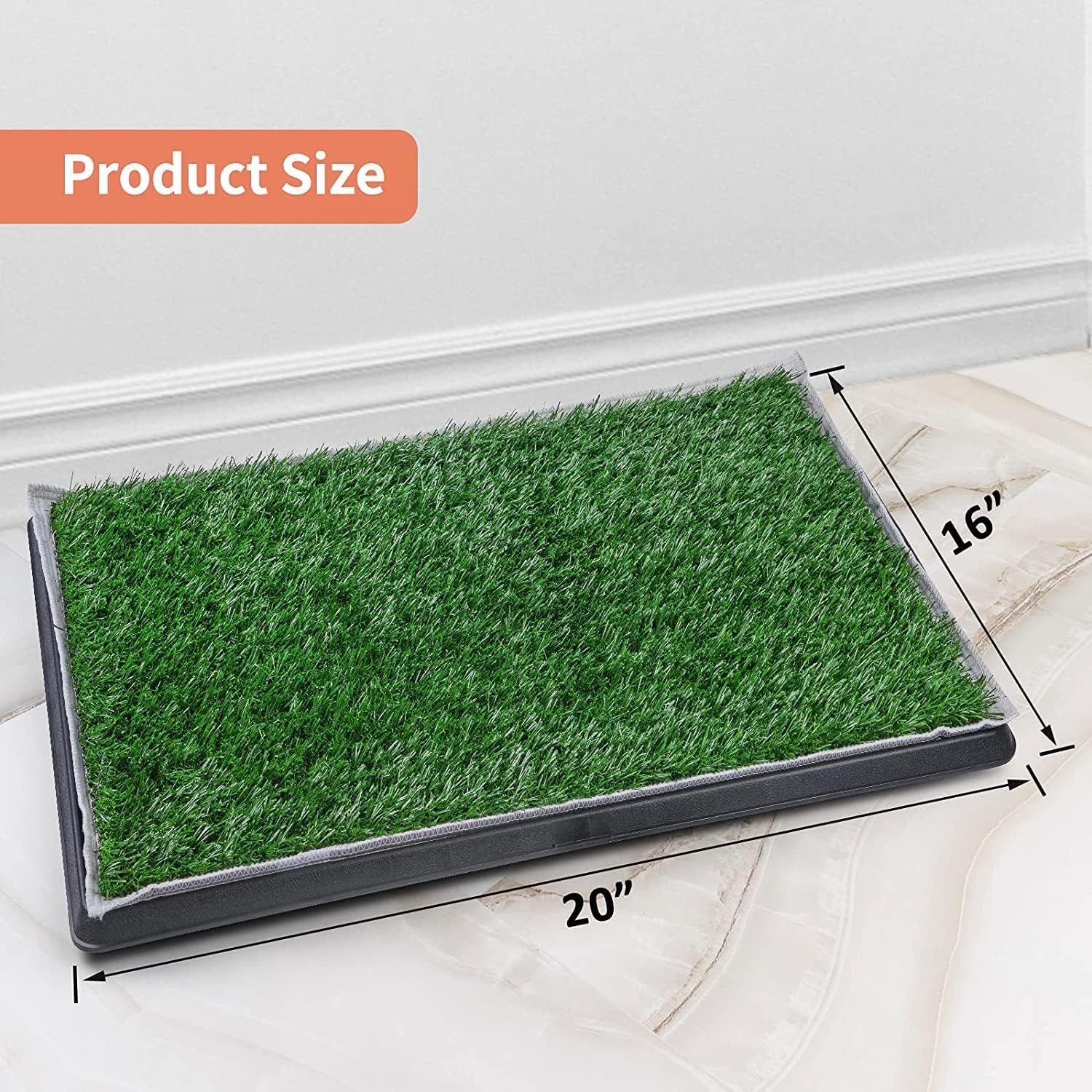 Dog Grass Pet Loo Indoor/Outdoor Portable Potty, Dog Litter Box, Artificial Gras