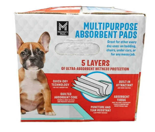 Member’s Mark Multipurpose Absorbent Training Pads, 23″ x 24″ ,120 ct.