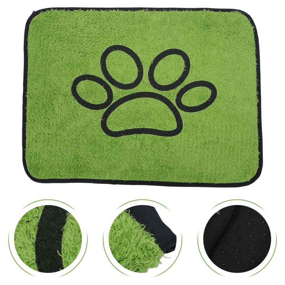 Green Washable Dog Toilet Grass Pad Indoor Pet Potty Mat Durable and Leakproof