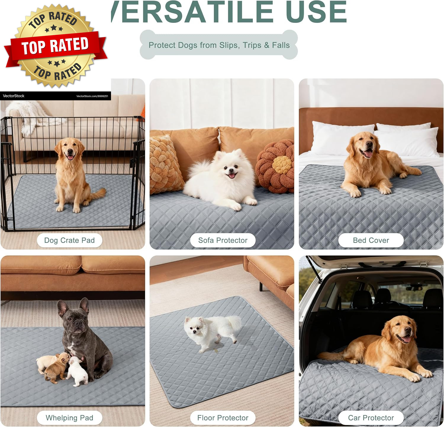 Reusable Washable Pee Pads for Dogs Large/Extra Large 36” X 41” 2 Pack, Absorb