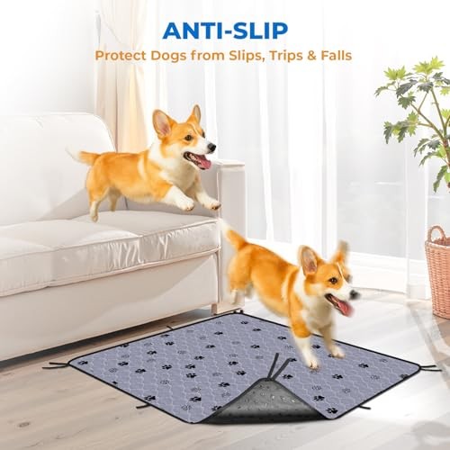Washable Pee Pads for Dogs, 2 Pack Large 36″x41″ 36*41 Inch (Pack of 2) Gray