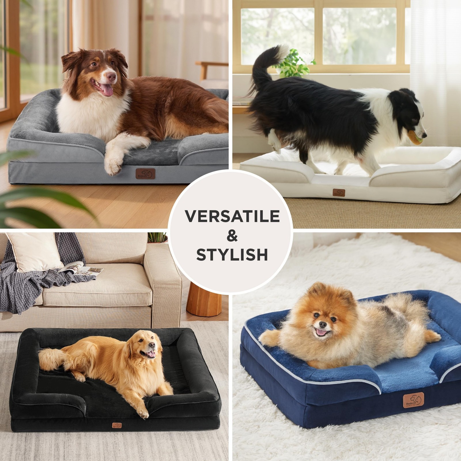 Bedsure Orthopedic Dog Beds Large Sized Dog – Washable Large Dog Cat Bed Wate…