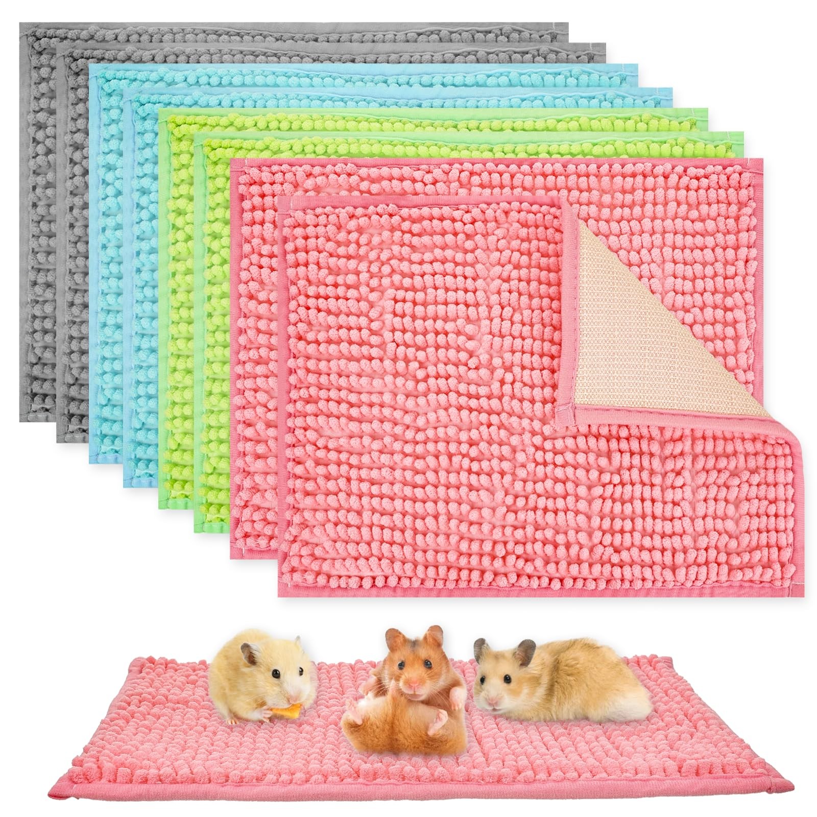 Agolctry 8 Pcs 15.7 x 11.8 inches / 40 x 30 cm, Gray, Green, Pink, Blue