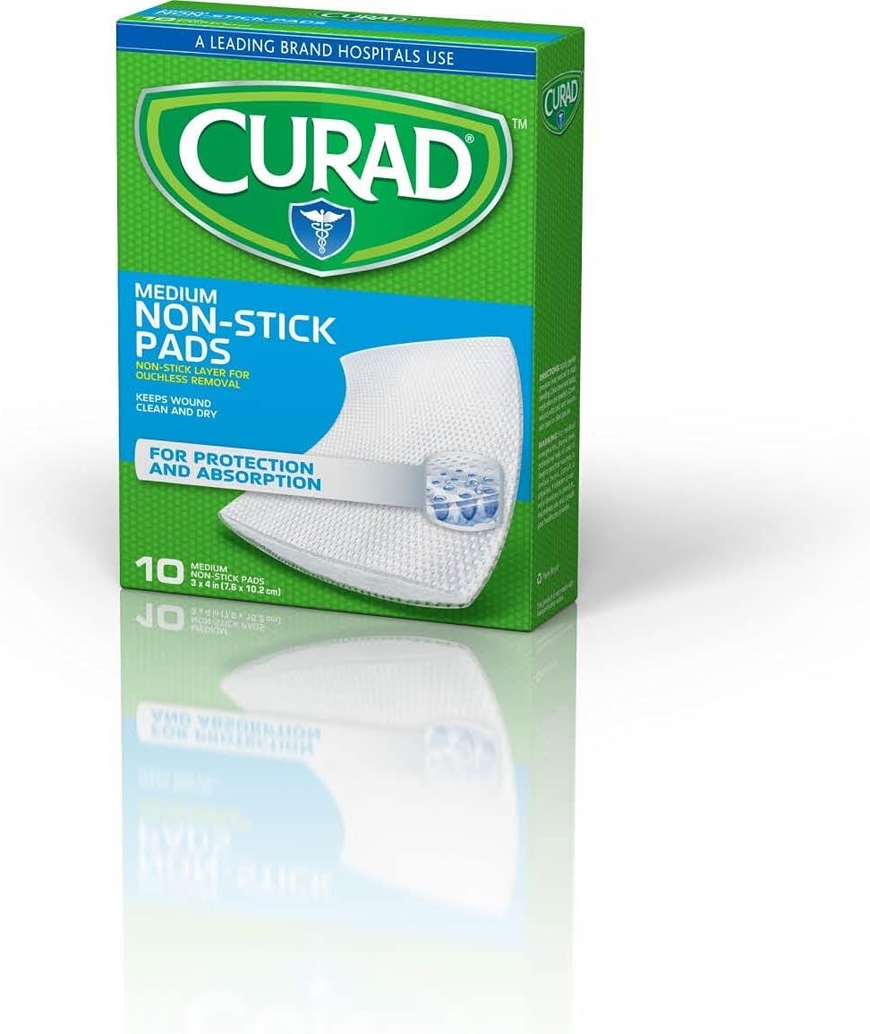 Breathable Non Stick Dressing Pads 3 x 4 Inch Pack of 40 for Post Surgical