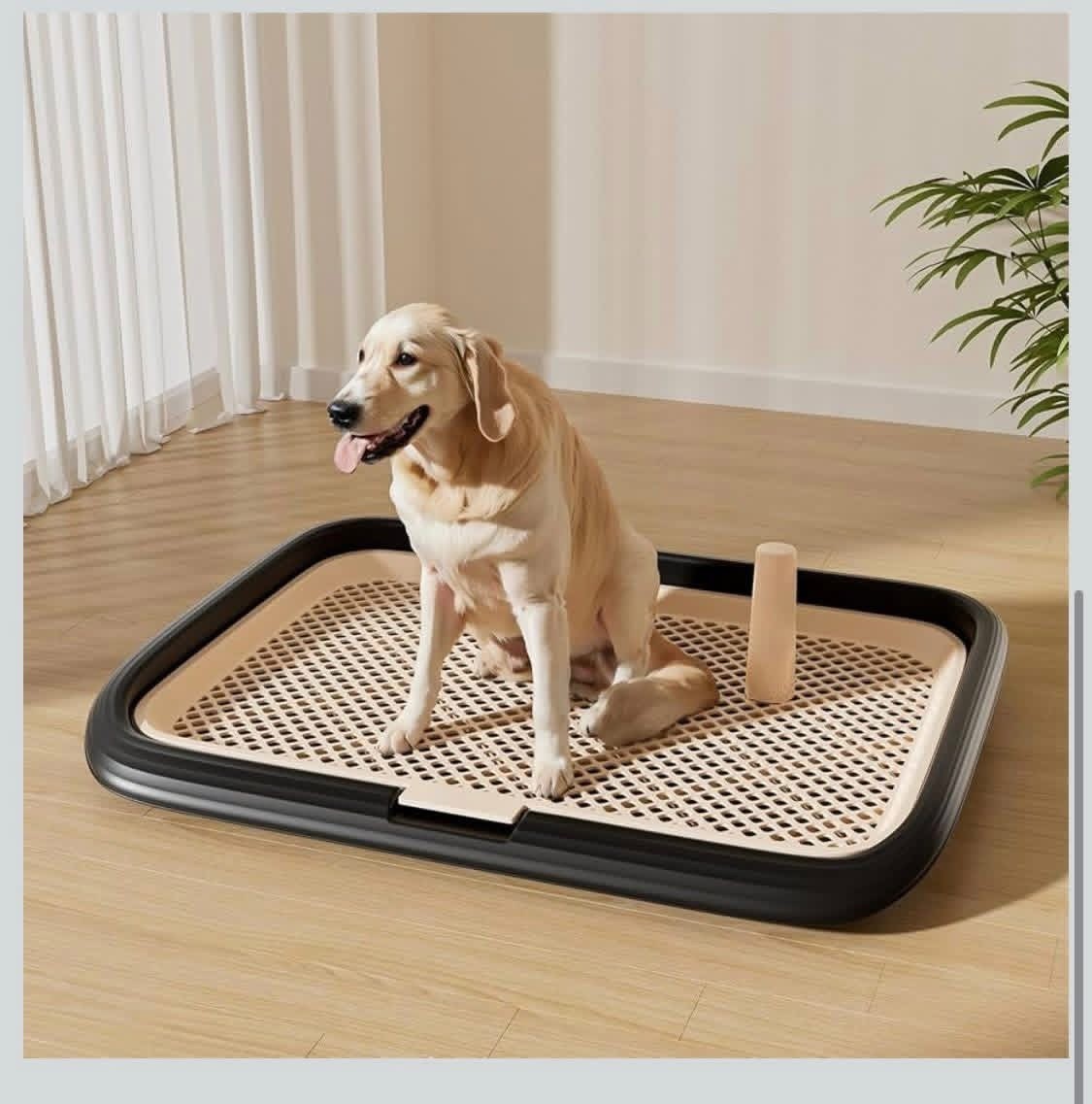 Dog Potty Tray, 23.6″x17.68″ Indoor Pet Pee Pad Holder,Puppy Training Holder,…