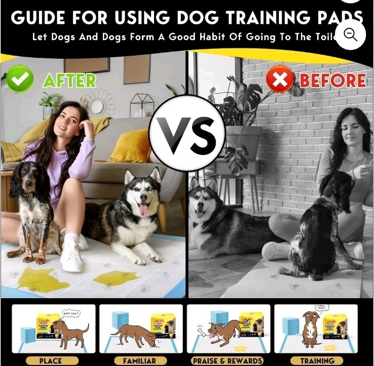 Tolobeve Dog Training Pads, XXL, 30 in x 36 in, 60 Count Disposable Dog Puppy…