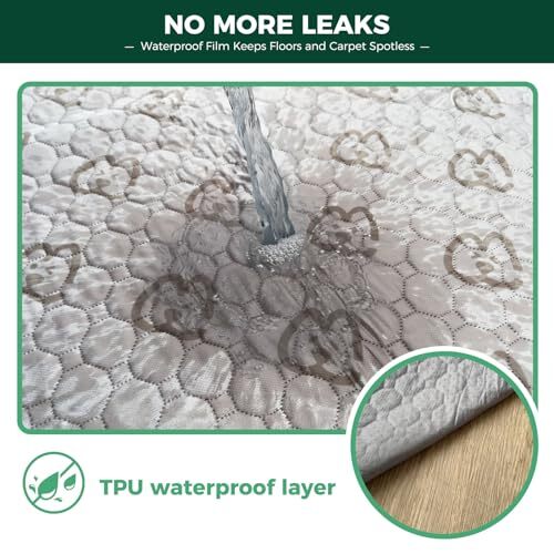 Washable Pee Pads for Dogs, Puppy Pads with Super Absorbent Rectangle, 1 Pack